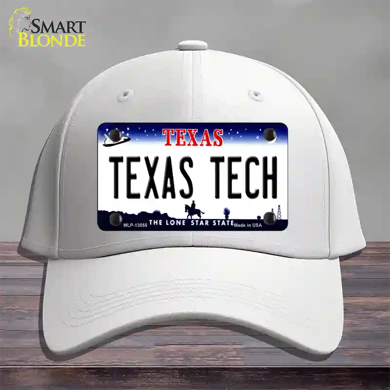 Texas Tech Novelty License Plate Hat Cotton / White