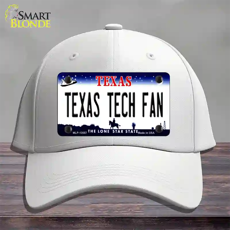 Texas Tech Fan Novelty License Plate Hat Cotton / White