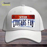 Cougars Fan Utah Novelty License Plate Hat Cotton / White