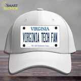 Virginia Tech Fan Novelty License Plate Hat Cotton / White