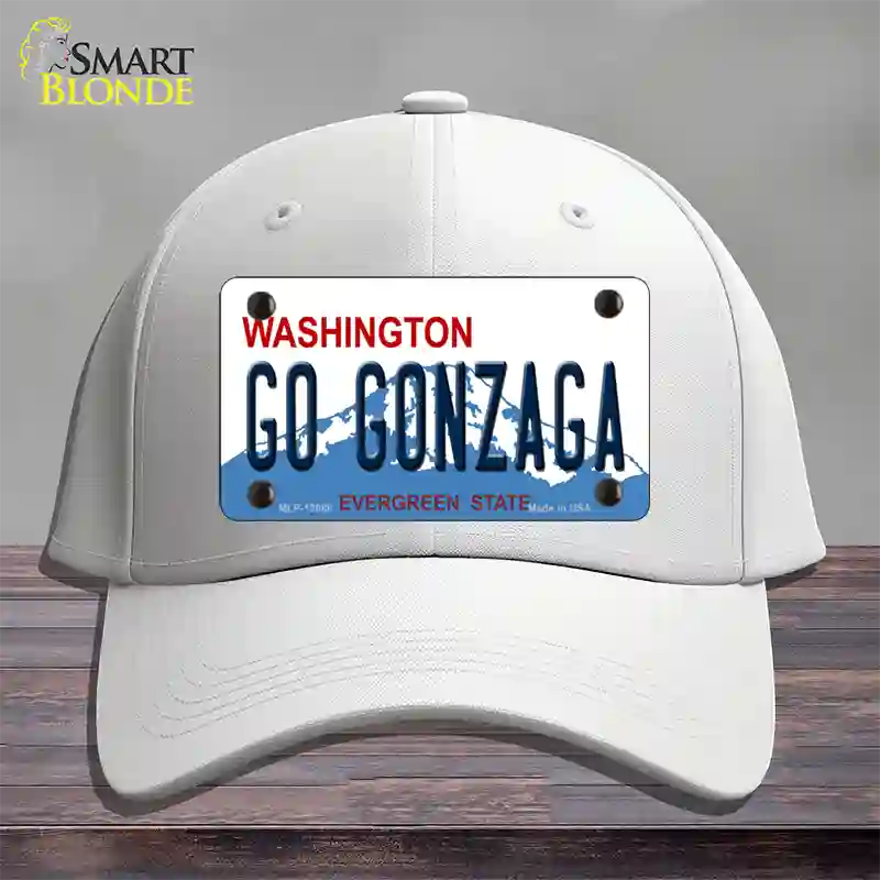 Go Gonzaga Novelty License Plate Hat Cotton / White