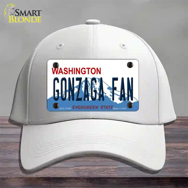 Gonzaga Fan Novelty License Plate Hat Cotton / White