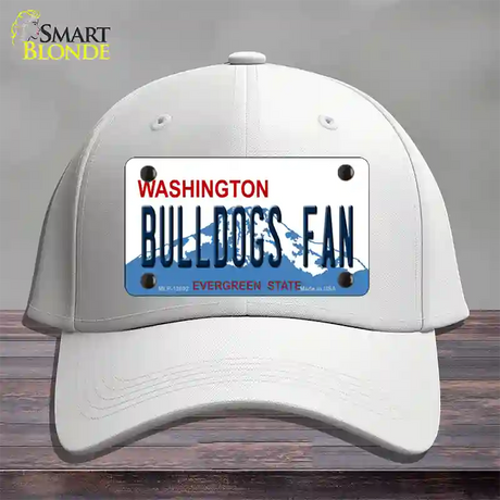 Bulldogs Fan Washington Novelty License Plate Hat Cotton / White