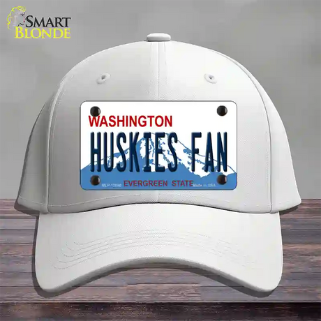 Huskies Fan Washington Novelty License Plate Hat Cotton / White