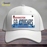 Go Cougars Washington Novelty License Plate Hat Cotton / White