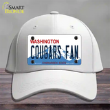 Washington Plate Cougars Fan Novelty License Plate Hat Cotton / White