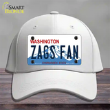 Zags Fan Novelty License Plate Hat Cotton / White