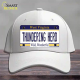 Thundering Herd Novelty License Plate Hat Cotton / White