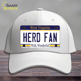 Herd Fan Novelty License Plate Hat Cotton / White