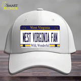 West Virginia Fan Novelty License Plate Hat Cotton / White