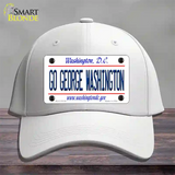 Go George Washington Novelty License Plate Hat Cotton / White