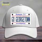 Go Georgetown Novelty License Plate Hat Cotton / White