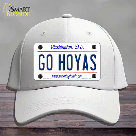 Go Hoyas Novelty License Plate Hat Cotton / White