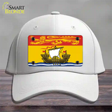 New Brunswick Canada Flag Novelty License Plate Hat Cotton / White