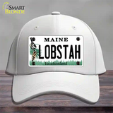 Lobstah Maine Novelty License Plate Hat Cotton / White