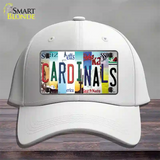 Cardinals Strip Art Novelty License Plate Hat Tag Cotton / White