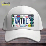 Panthers Strip Art Novelty License Plate Hat Tag Cotton / White