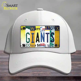 Giants Strip Art Novelty License Plate Hat Tag Cotton / White