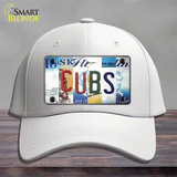 Cubs Strip Art Novelty License Plate Hat Tag Cotton / White