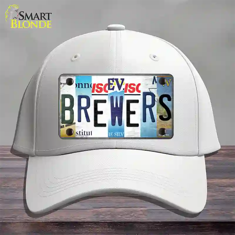 Brewers Strip Art Novelty License Plate Hat Tag Cotton / White