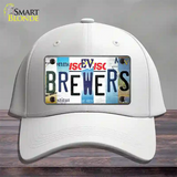 Brewers Strip Art Novelty License Plate Hat Tag Cotton / White