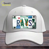 Rays Strip Art Novelty License Plate Hat Tag Cotton / White