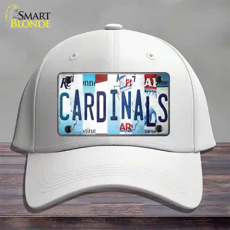 Cardinals Baseball Strip Art Novelty License Plate Hat Tag Cotton / White