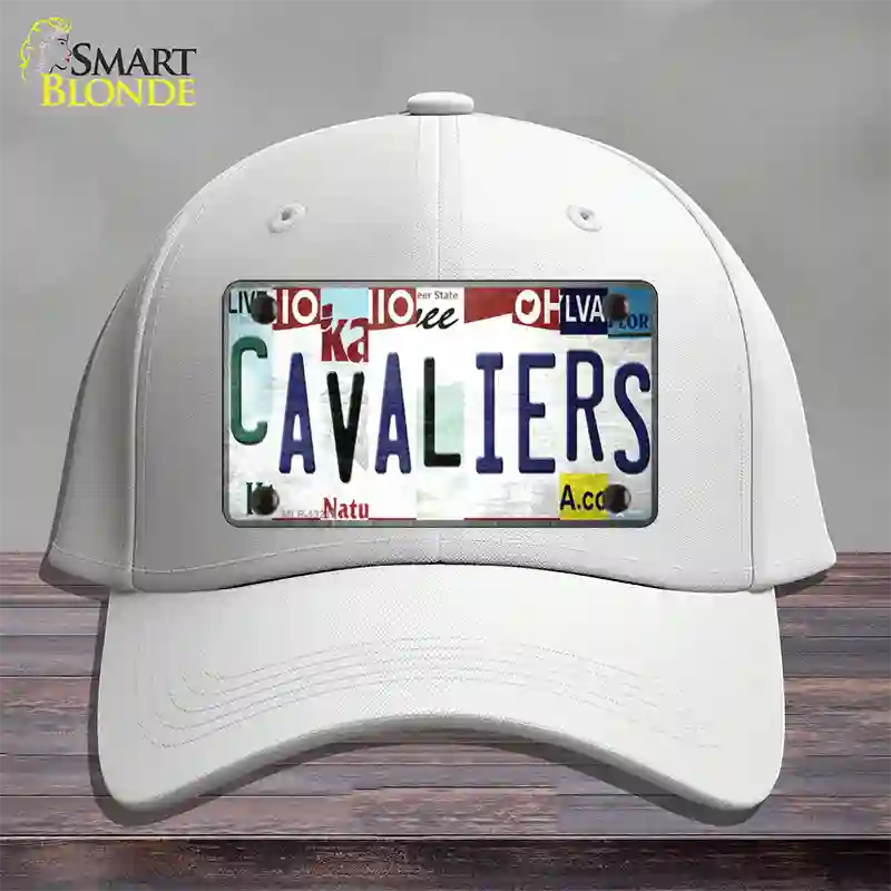 Cavaliers Strip Art Novelty License Plate Hat Tag Cotton / White