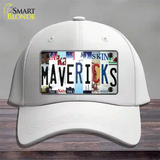 Mavericks Strip Art Novelty License Plate Hat Tag Cotton / White