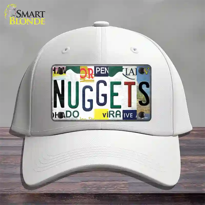 Nuggets Strip Art Novelty License Plate Hat Tag Cotton / White