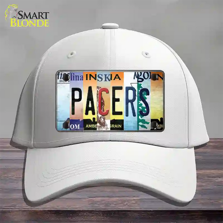 Pacers Strip Art Novelty License Plate Hat Tag Cotton / White