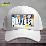 Lakers Strip Art Novelty License Plate Hat Tag Cotton / White