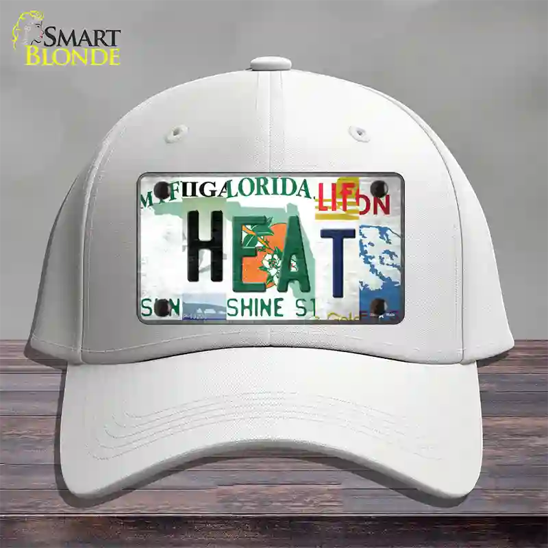 Heat Strip Art Novelty License Plate Hat Tag Cotton / White