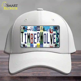 Timberwolves Strip Art Novelty License Plate Hat Tag Cotton / White