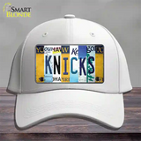 Knicks Strip Art Novelty License Plate Hat Tag Cotton / White