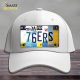 76ers Strip Art Novelty License Plate Hat Tag Cotton / White