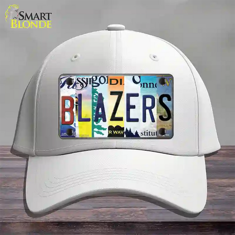 Blazers Strip Art Novelty License Plate Hat Tag Cotton / White