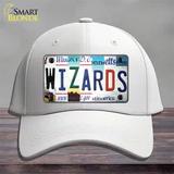 Wizards Strip Art Novelty License Plate Hat Tag Cotton / White