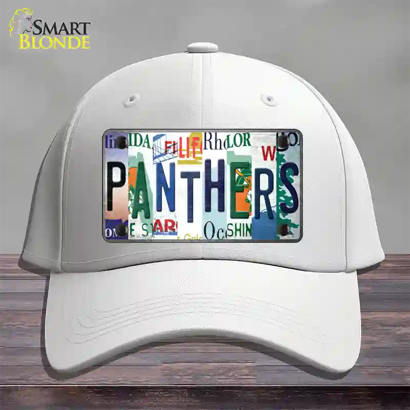 Panthers Hockey Strip Art Novelty License Plate Hat Tag Cotton / White