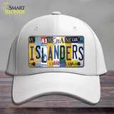 Islanders Strip Art Novelty License Plate Hat Tag Cotton / White