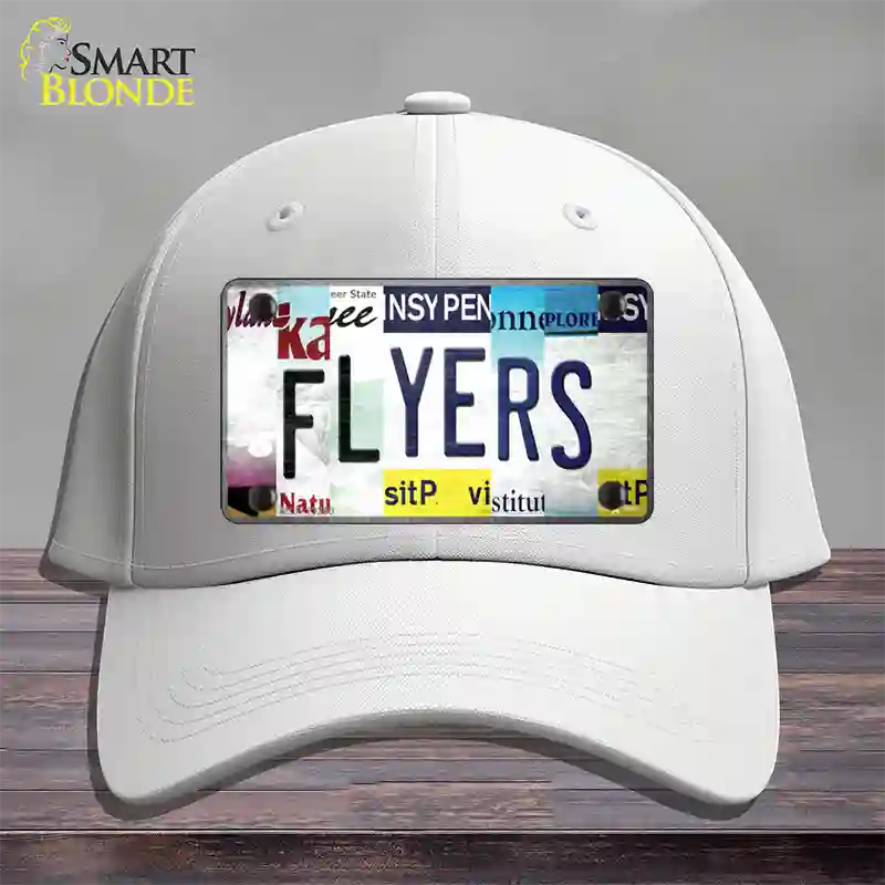 Flyers Strip Art Novelty License Plate Hat Tag Cotton / White