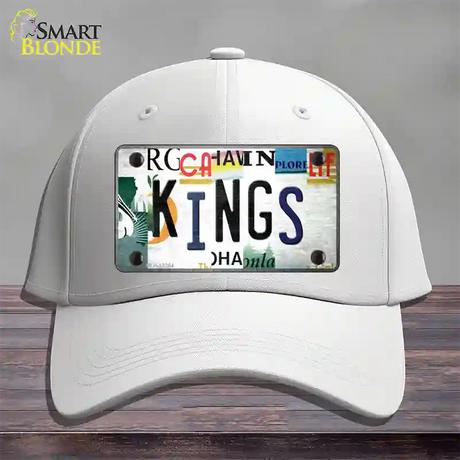 Kings Hockey Strip Art Novelty License Plate Hat Tag Cotton / White