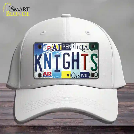 Golden Knights Strip Art Novelty License Plate Hat Tag Cotton / White