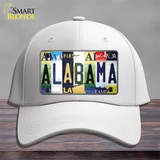 Alabama Strip Art Novelty License Plate Hat Tag Cotton / White