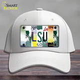 LSU Strip Art Novelty License Plate Hat Tag Cotton / White