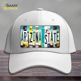 Arizona State Strip Art Novelty License Plate Hat Tag Cotton / White