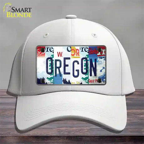 Oregon Strip Art Novelty License Plate Hat Tag Cotton / White