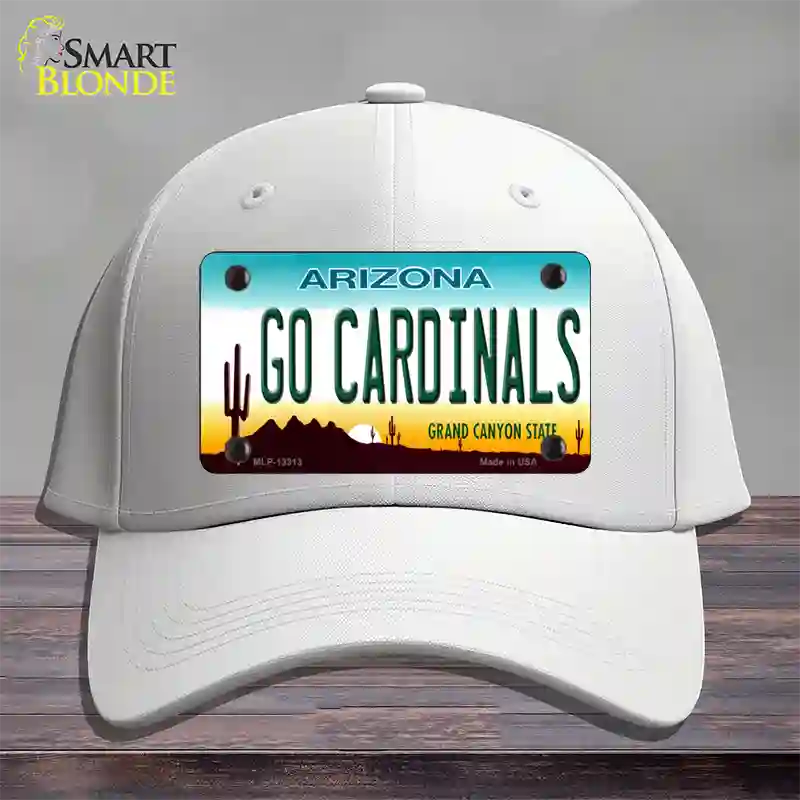 Go Cardinals Novelty License Plate Hat Tag Cotton / White