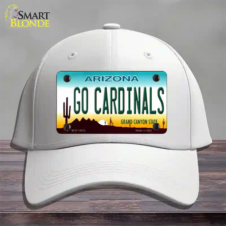 Go Cardinals Novelty License Plate Hat Tag Cotton / White