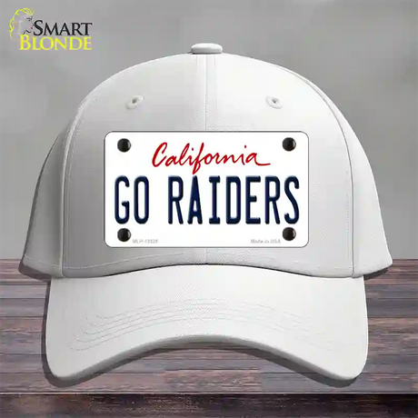 Go Raiders Novelty License Plate Hat Tag Cotton / White